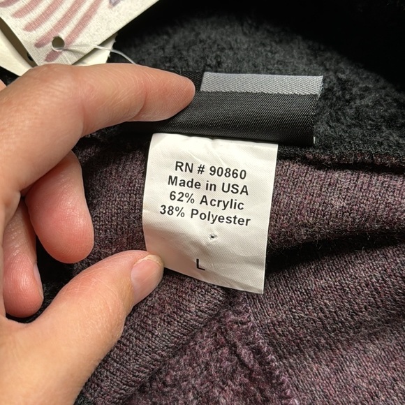 Artisans Pinecone Purple Fleece Button Up Size Large NWT - Picture 8 of 11